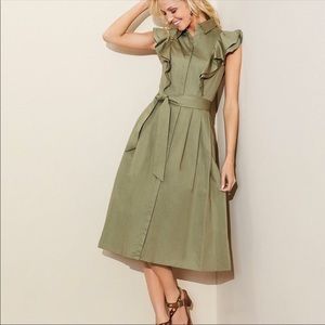 Antonio Melani green belted dress